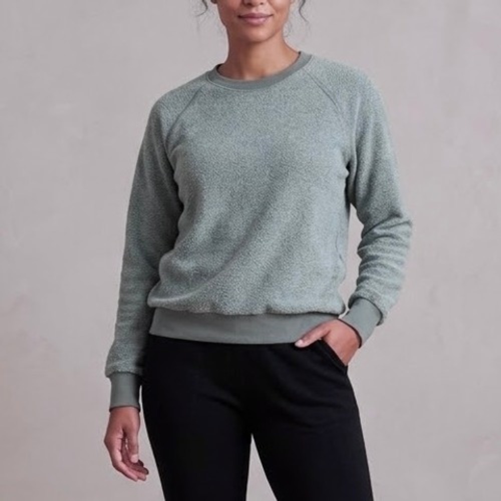 Perfectwhitetee Ziggy Sweatshirt 100% Cotton Raglan Terry Pullover Blue Size XS